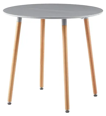 Produktbild von Runder Esstisch Küchentisch skandinavisch 80 x 80 x 74.5 cm Weiß