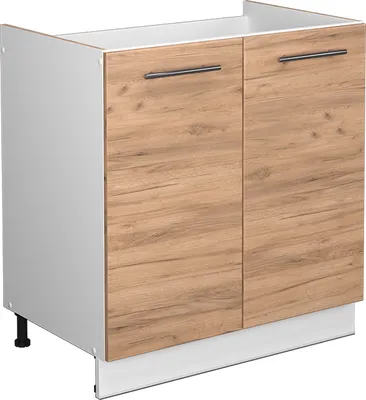 Produktbild von Spülenunterschrank Vicco Fame-Line Goldkraft Eiche 80 cm ohne Arbeitsplatte, Model 38431