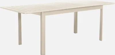 Produktbild von sweeek - Ausziehbarer Gartentisch aus Aluminium, 8 Plätze - Beige
