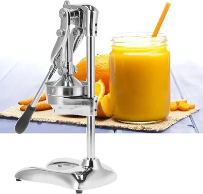 Produktbild von Saftpresse Kommerzielle, Kommerziell Entsafter Manuell Orangenpresse Edelstahl Zitruspresse Handpresse Granatapfelpresse mit Hebel, Professionelle Fruchtpresse für Orangen Granatapfel Zitrone