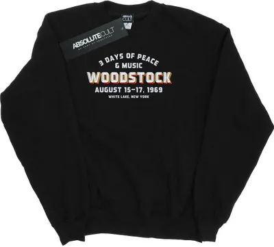 Produktbild von Woodstock - "Varsity 1969" Sweatshirt für Damen BI49448 (XXL) (Schwarz)