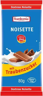 Produktbild von Frankonia Dextrose Noisette Schokolade 80g