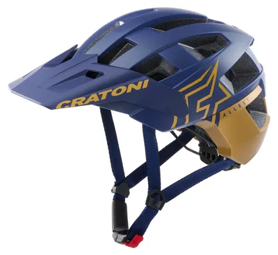 Produktbild von Cratoni AllSet Pro Helm blau-gold matt größe M-L (58-61 cm) 113316H2
