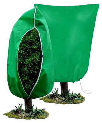 Produktbild von Winterschutz Frostschutz für Pflanzen Palmen Gartenvlies Wintervlies Pflanzenschutzsack mit Reißverschluss 120 x 180 cm 2 Stück