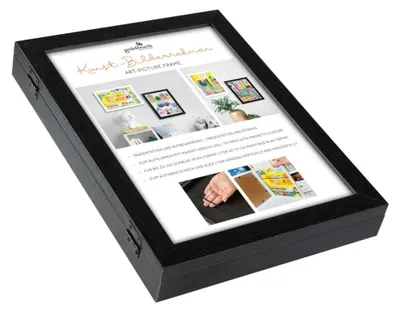 Produktbild von Goldbuch 92 0165, Einzelbilderrahmen, MDF-Platten, Schwarz, Wand, Tisch, 21 x 29,7 cm, Rechteckig