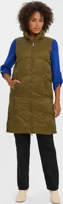 Immagine prodotto di Gilet lungo in puffer Giacca imbottita trapuntata senza maniche e cappuccio VMUPPSALA | M