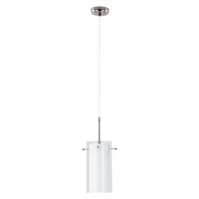 Obrázek produktu pro Bílá závěsná lampa s válcovým skleněným stínidlem BOLT 1xE27 15W ALF13241 Alfa