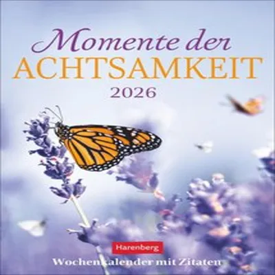 Produktbild von Momente der Achtsamkeit Wochenkalender 2026 - Wochenkalender mit Zitaten