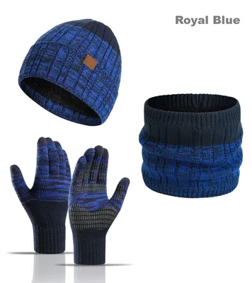 Productafbeelding van Omgoods - Unisex Winterset met Muts, Sjaal en Handschoenen
