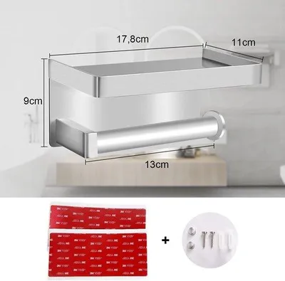 Image de Porte-savon, sans perçage, autocollant, en acier inoxydable, pour la cuisine et la salle de bains