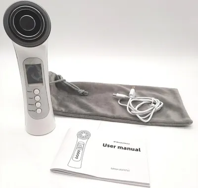Produktbild von CARER BEAUTY Gesichtsmassagegerät Gegen Falten 5 in 1 Radiofrequenz Gerät Gesicht mit 2 LED Lichttherapie RF Vibration Ion für Anti Falten&Aging Akne Entferne Gesichtpflege Tiefenreinigung