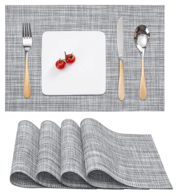 Productafbeelding van Tafelsets - afwasbaar en antislip - placemats voor de eettafel - set van 4 stuks, 45x30 cm