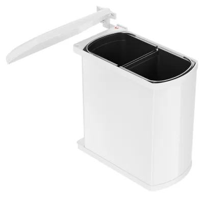 Image de Hailo Duo 3416. Collecteur de déchets, blanc.  - Poubelle