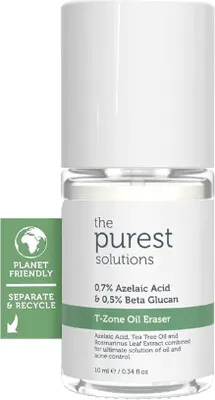 Produktbild von The Purest Solutions T-Zone Fettradierer (0,7% Azelainsäure & 0,5% Beta Glucan) - Pflege für fettige und zu Akne neigende Haut