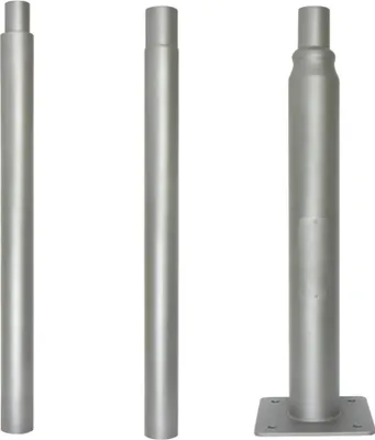 Image de LED line PRIME Mât d'éclairage réglable en hauteur 2 m 3 m pour éclairage de parc, éclairage public, éclairage industriel gris
