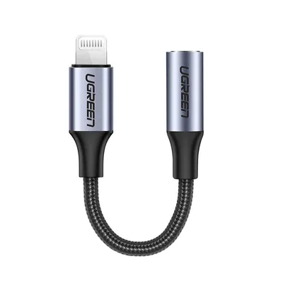 Produktbild von Ugreen 30756, 0,1 m, Lightning, 3.5mm, Männlich, Weiblich, Gerade