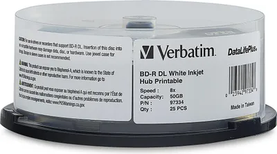 Image de Verbatim 43749 Blu-Ray Bd-R 50Gb 6X Sp25