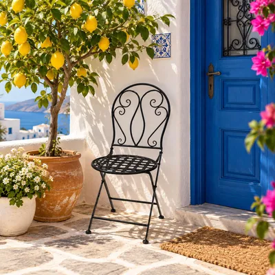 Mosaik Klappstuhl mediterranes Design