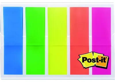 Produktbild von 3M Post-it Index 683-HF5 - Index-Streifen mit Spender - 12 x 43 mm - 100 Blatt (5 x 20)