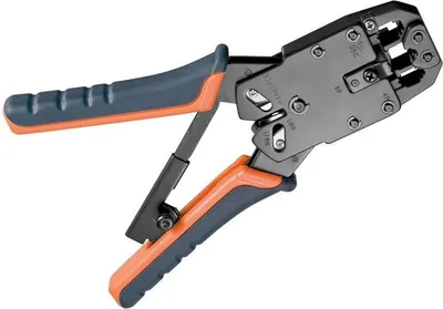 Produktbild von Professionelle Crimp Zange für RJ 45 Stecker mit Kabelschneider und Abisolierer