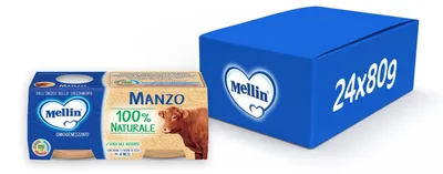 Productafbeelding van Mellin Rundvlees - Babyvoeding - Gevriesdroogd - 24 potjes van 80 g