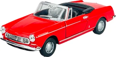 Obrázek produktu pro Welly Old Timer Peugeot 404 Cabriolet červený 1:34-1:39 Die Cast kovový model  v krabici 43604