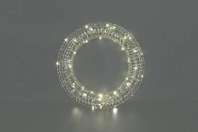 Produktbild von Countryfield Weihnachtskranz LED Spielzeug Dekoration 40cm Gold Multi
