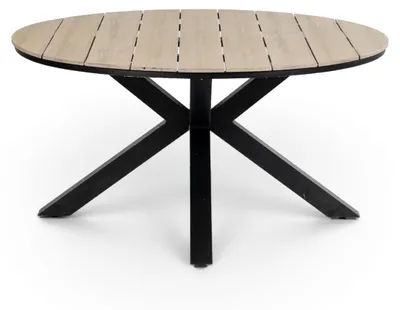 Produktbild von Runder Gartentisch | Limasol  ø 150 cm |  Polywood & Aluminium | Holz