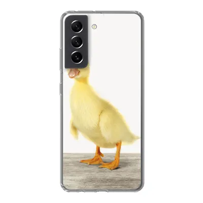 Produktbild von MuchoWow® Handyhülle Schutzhülle Hülle für Samsung Galaxy S21 FE Ente - Küken - Tiere - Süß - Mädchen - Jungen - Kinder Silikon Softcase Handy Hülle - Mobiltelefonhülle