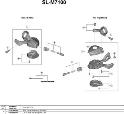 Produktbild von Shimano Deore Xt M8000 Schraube Silber  Silber One Size