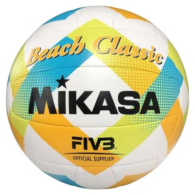Produktbild von Mikasa - "Beach Classic" Volleyball PP7740 (5) (Weiß/Blau/Gelb)