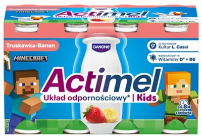 Produktbild von Actimel Kids Erdbeer-Bananen-Geschmack (8 x 100g)