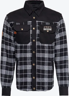 Image de King Kerosin KK Kustom Kulture Chemise de travail, noir/blanc, 3XL