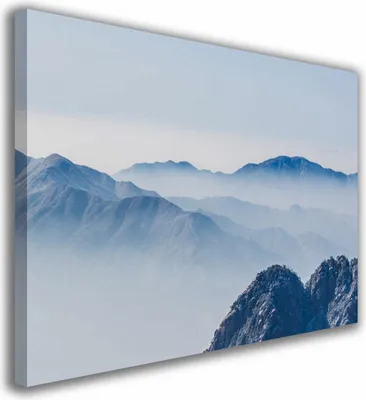 Zdjęcie produktu dla OBRAZ NA PŁÓTNIE 069 Góry we mgle 30x20cm