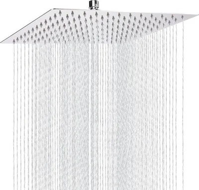 Produktbild von Famanu Regendusche 30 cm - Hochdruck-Duschkopf aus Edelstahl 304 - Komfortables Duschen bei niedriger Wasserdrücke - Wand- oder Deckeninstallation -
