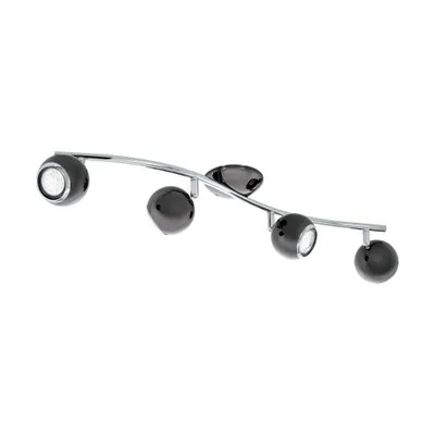 Zdjęcie produktu dla EGLO 31008, Powierzchniowe spot oświetlenie, GU10, 4 szt., LED, 3000 K, Czarny, Srebrny