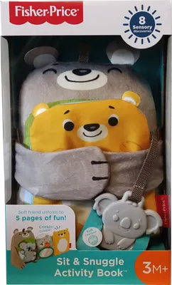 Produktbild von Fisher-Price Babys weiches Kuschelbuch, Baby-Spielzeug, Baby-Buch, Fühl-Buch