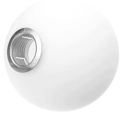 Zdjęcie produktu dla Klosz lampy szklany kulista zamiennik żyrandola 120 mm biały