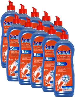 Produktbild von Somat Klarspüler Geschirrreiniger 10x750 ml Spülmaschinenreiniger Reinigung