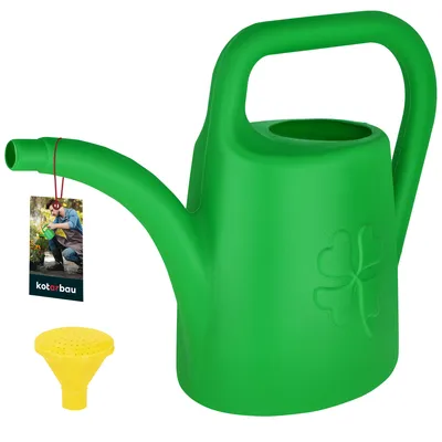 Produktbild von KOTARBAU® Gießkanne 4,5 L Blumengießkanne für Garten & Haushalt mit abnehmbarer Brause Pflanzen Bewässerung für Draußen & Drinnen Kunststoff Grün