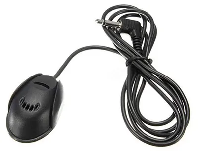 Immagine prodotto di Microfono portatile da 3,5 mm per auto e autoradio, mini microfono esterno con connettore da 3,5 mm