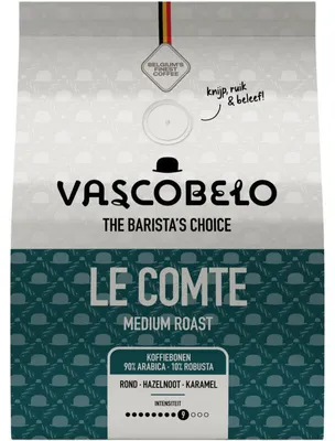 Image de Café en grains de torréfaction moyenne Vascobelo Le Comte 450g – Café aromatique
