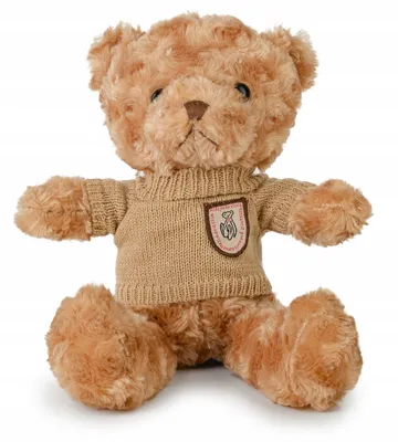 Image de Doudou ours en peluche Daffi Brauner, avec pull, idéal comme cadeau