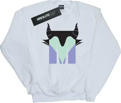 Produktbild von Disney - "Alphabet M Is For Maleficent" Sweatshirt für Herren BI16660 (S) (Weiß)