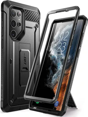 Produktbild von Supcase Unicorn Beetle PRO SUP-GALAXY-S22ULTRA-UBPRO-BLACK, Cover, Samsung, Galaxy-S22Ultra, 17,3 cm (6.8"), Schwarz