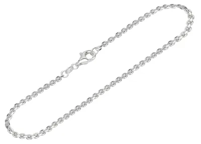 Immagine prodotto di Bracciale NKlaus da donna, catena a ancora con 4 diamanti, argento 925, lunghezza 19 cm
