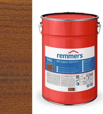 Immagine prodotto di Remmers HK-Lasur 3in1 (plus) 10 L Eimer Nussbaum RC-660