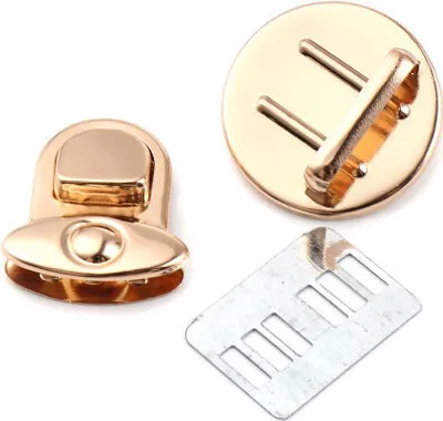 Produktbild von Steckschloss für Taschen Rosegold 3.1cm 3cm x 2.5cm 3cm