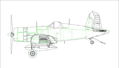 Imagen del producto de Hobby Boss, modelo a escala 1:48 del avión F4U-4 Corsair, versión temprana, número de catálogo 80386