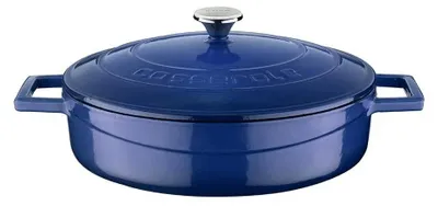 Image de Cocotte Lava - 24 cm - 2,47 litres - Fonte - Bleu